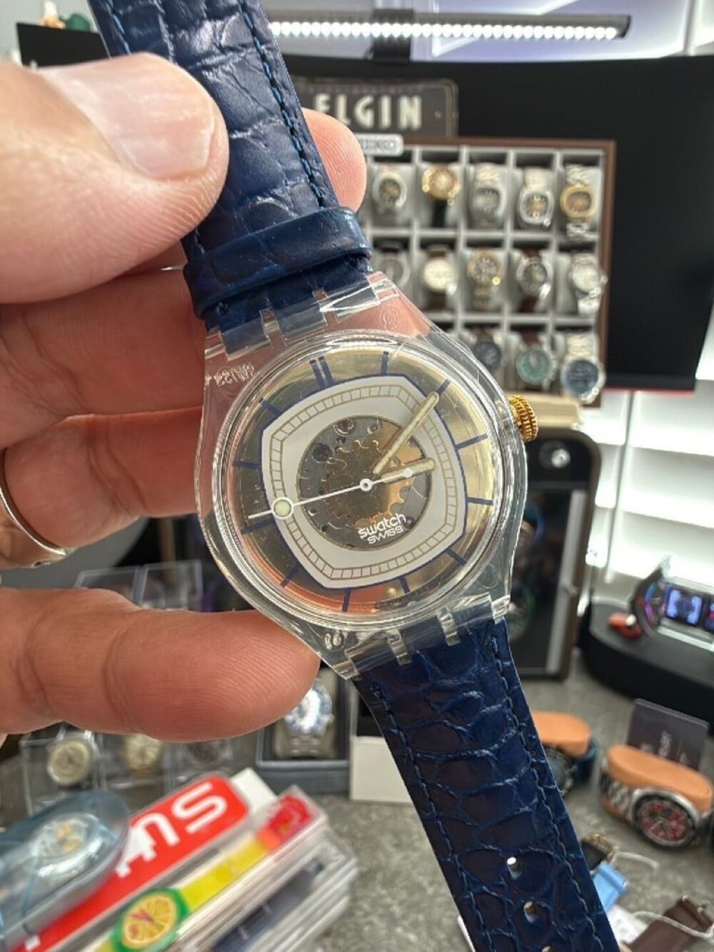 Swatch Automatic Hidden View SAK117 Skeleton Dial 1995 NOS Vintage
